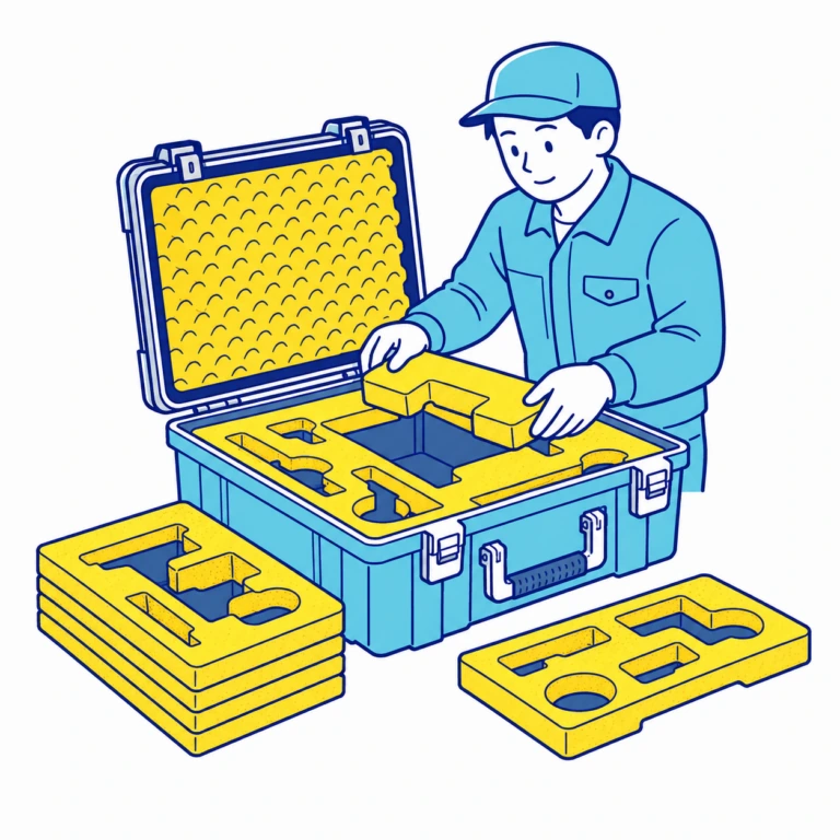 梱包用内材の製作イメージ